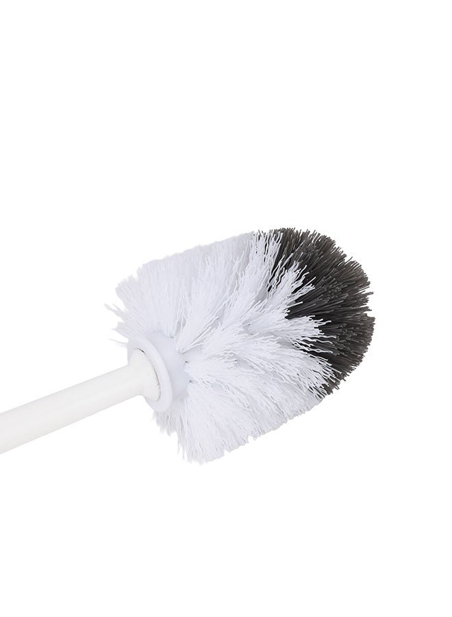 Royalford Toilet Brush with Holder- RF12839/ Compact and Light-Weight Washroom Brushes Perfect for Cleaning Indian and Western Style Toilets/ with 40 cm Long Handle for Better Reach, Flexible Bristles/ White and Grey - Image 4